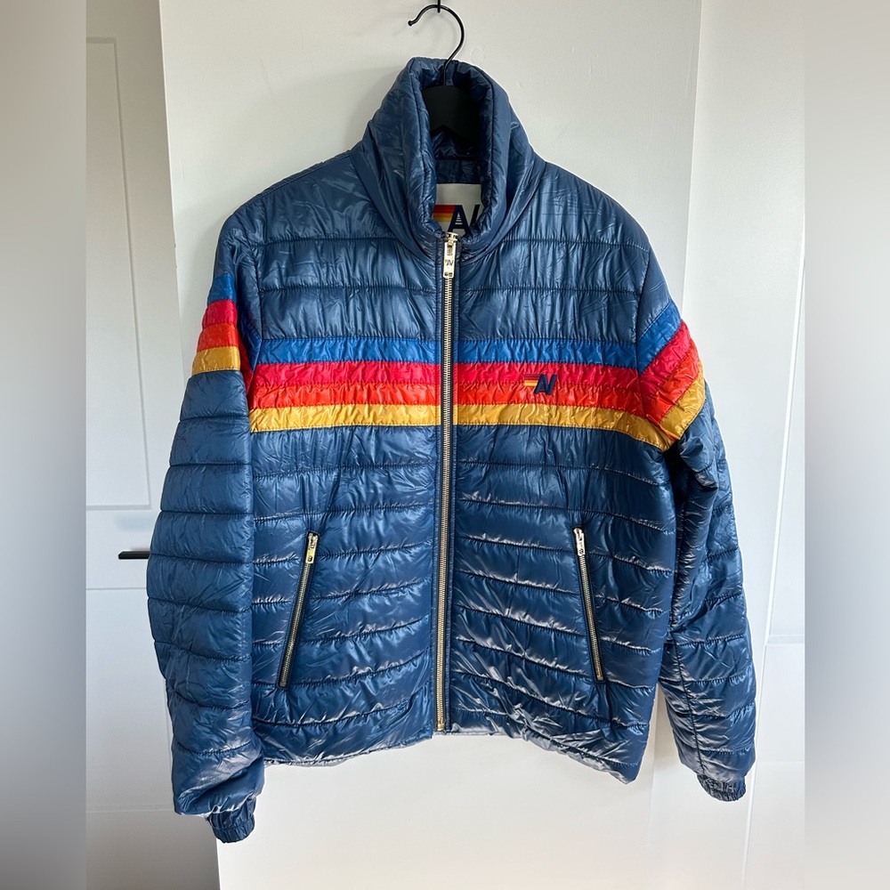 NWT Aviator Nation 4 Stripe Traveler Jacket Size Medium Unisex